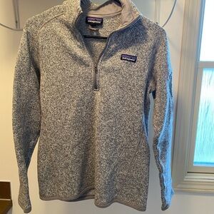 Patagonia Women's Heathered Gray Quarter Zip Jacket